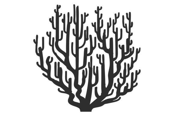 Aquarium Coral Element: A Versatile Graphic Design Asset for Modern Branding