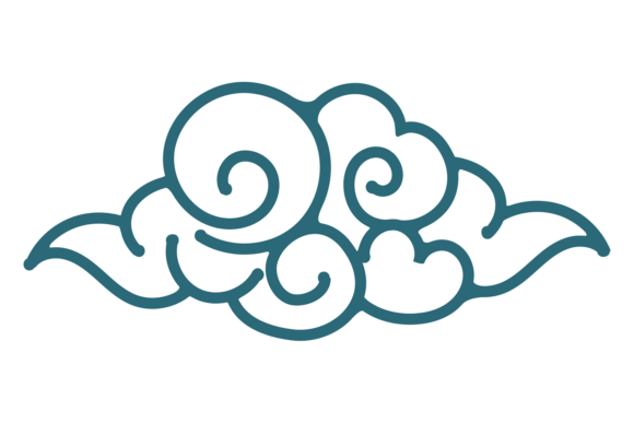 Chinese Cloud Icon: A Versatile Graphic Design Asset for Illustrations and Graphics