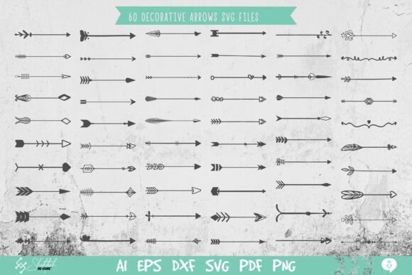 Decorative Arrows SVG Bundle: A Versatile Graphics Set for Crafters
