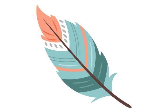 Decorative Curved Feather: A Lightweight Graphic Asset for Modern Branding