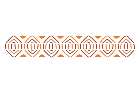 Decorative Tribal Border Graphics for Handmade Creations