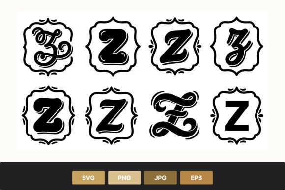 Decorative Z Letters Vector Art: A Designer’s Take on Branding and Packaging