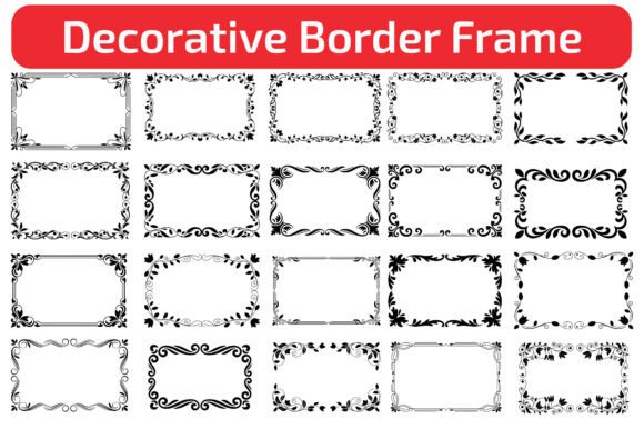 Elegant Decorative Border Frame Bundle: A Powerful Graphic Design Asset for Branding