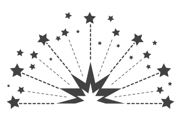 Firework Symbol: A Vibrant Graphic for Festival-Themed Designs