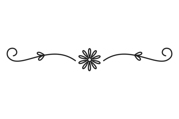 Floral Divider Decorative Line: A Versatile Graphic Design Asset for Branding