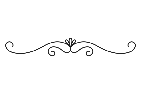 Hand Drawn Separator. Decorative Black L Review for Real Projects