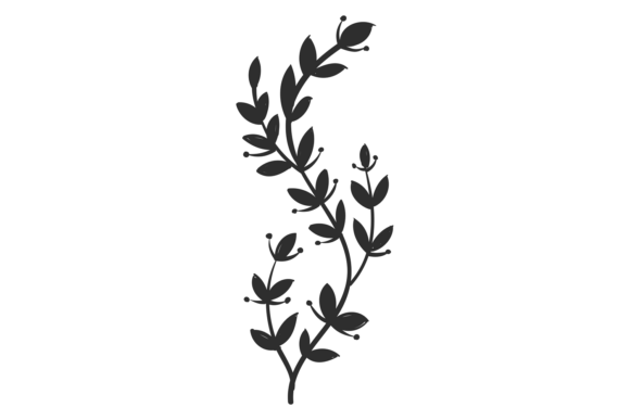 Ornate Floral Icons: A Bold Graphic for Branding and Illustration Projects