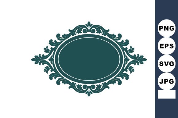 Ornate Vintage Decorative Frame with Ele: A Premium Graphic for Sophisticated Branding