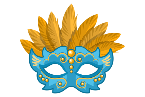 Theater Mask with Decorative Blue Ornament: A Designer’s Honest Take