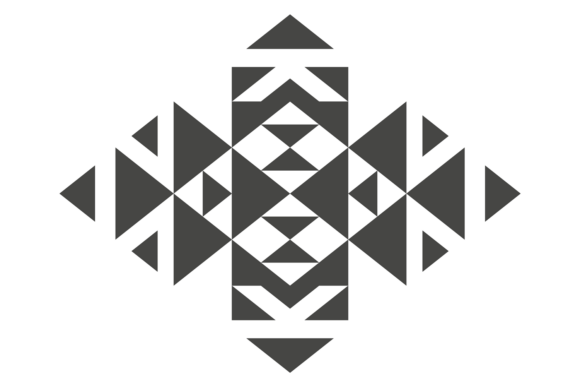 Trendy Folk Pattern Element: A Decorative Graphic for Editorial and Web Design